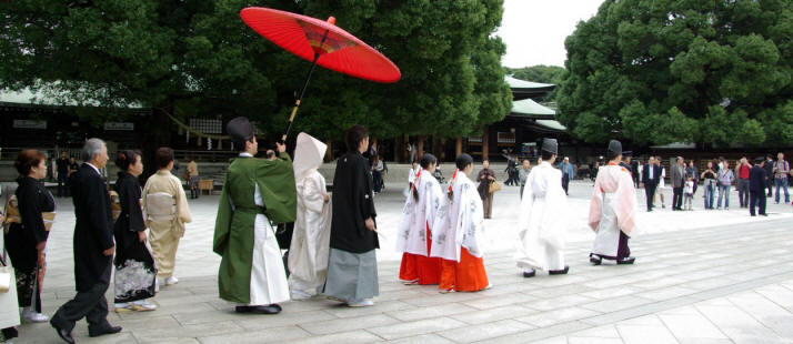 mariage procession Japon