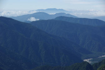 vue panoramique des alpes japonaises