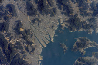 vue aérienne de la ville d’Hiroshima