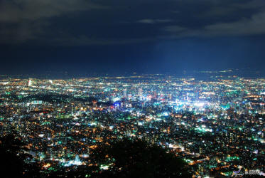 Sapporo vue de nuit